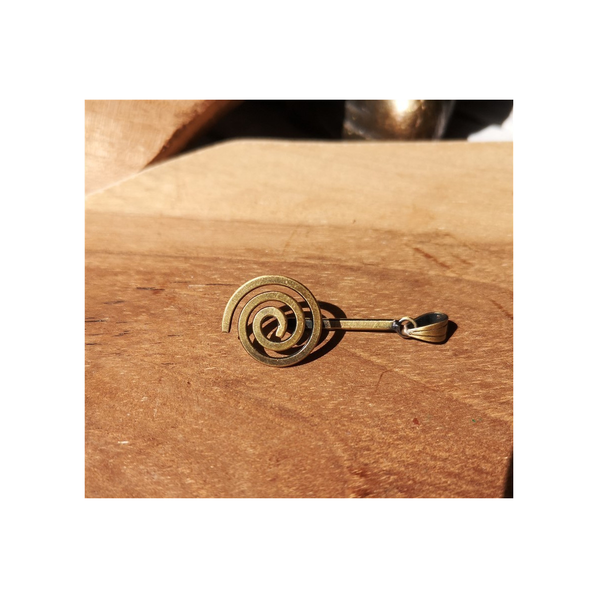 Porte donut spirale bronze