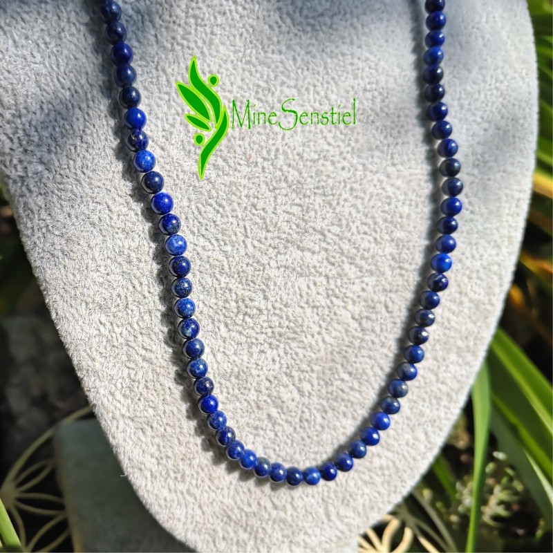 Collier pierre lapis lazuli