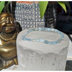 bracelet aigue marine nugget