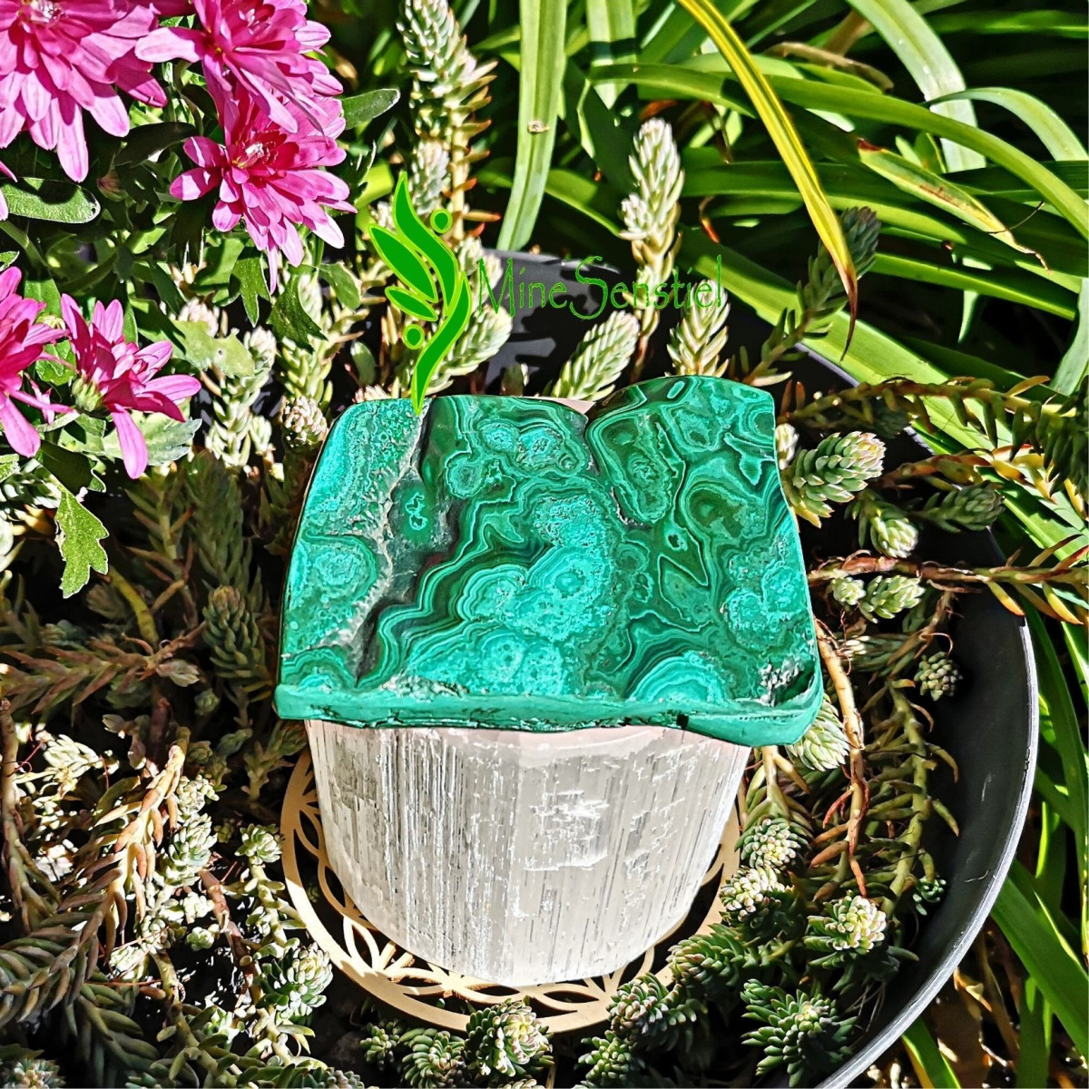 Galet malachite