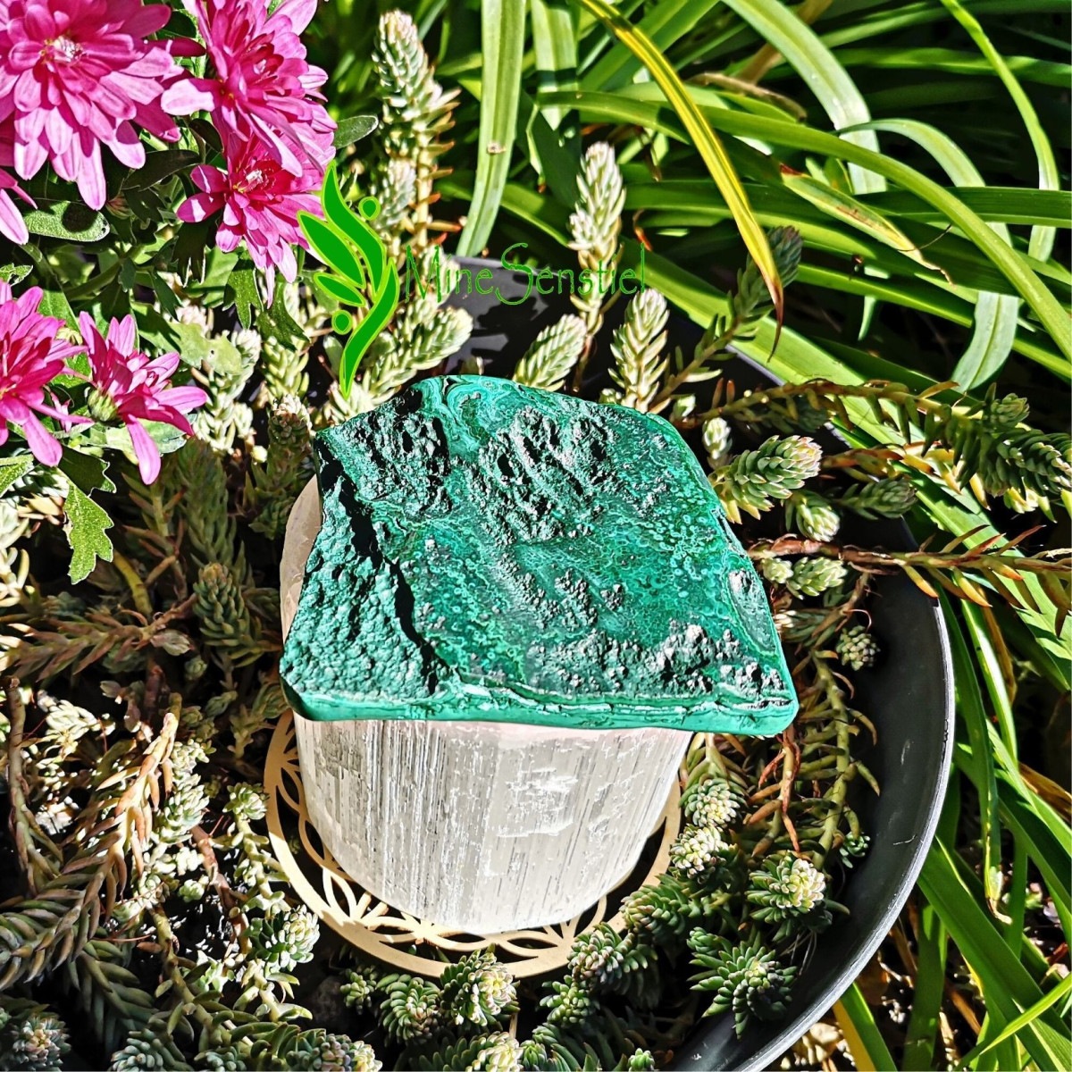 Galet malachite