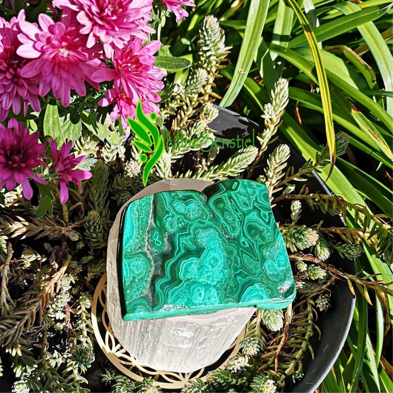 Galet malachite