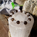 Bracelet quartz fumé