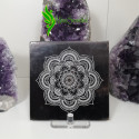Porte encens mandala noir
