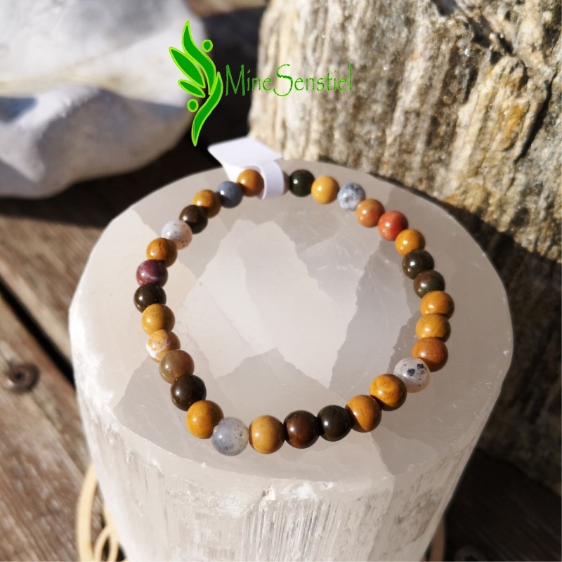 Bracelet jaspe orbiculaire 6mm