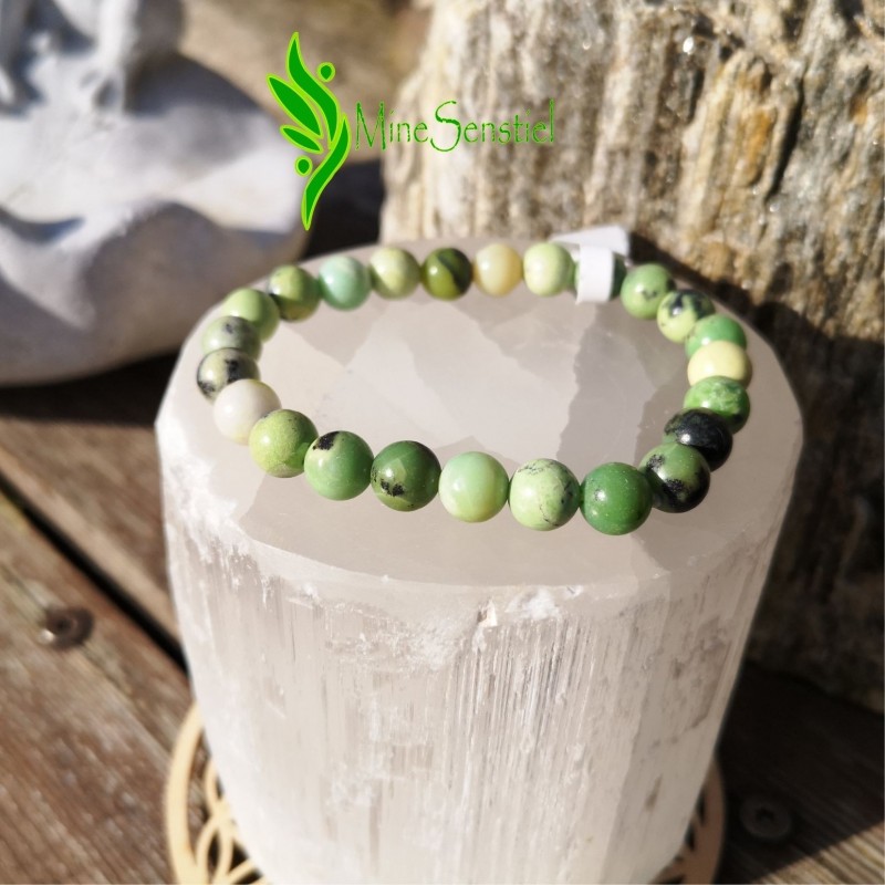 Bracelet Chrysoprase citron 8mm