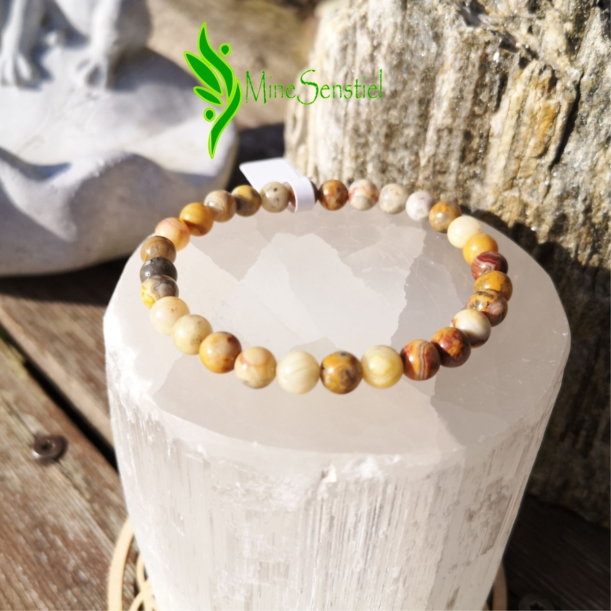 Bracelet agate crazy lace