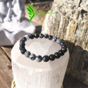 Bracelet obsidienne flocon de neige 8mm
