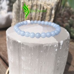 Bracelet pierre angélite 6mm