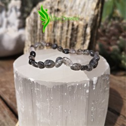 Bracelet quartz tourmaline noire