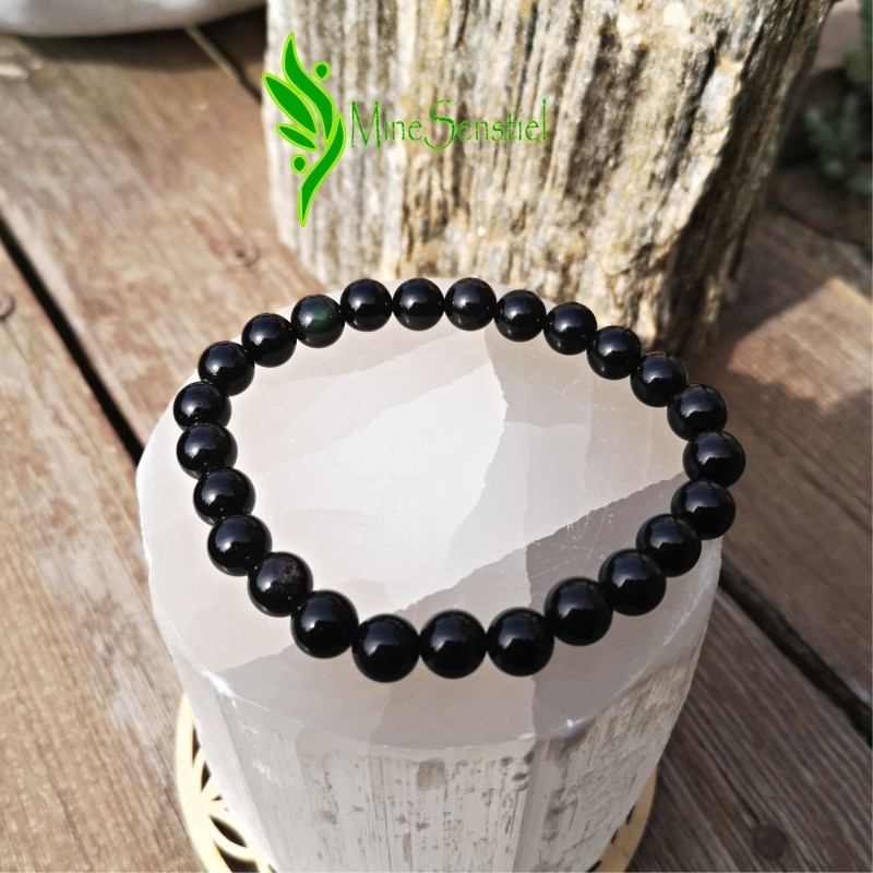 Bracelet homme obsidienne oeil céleste