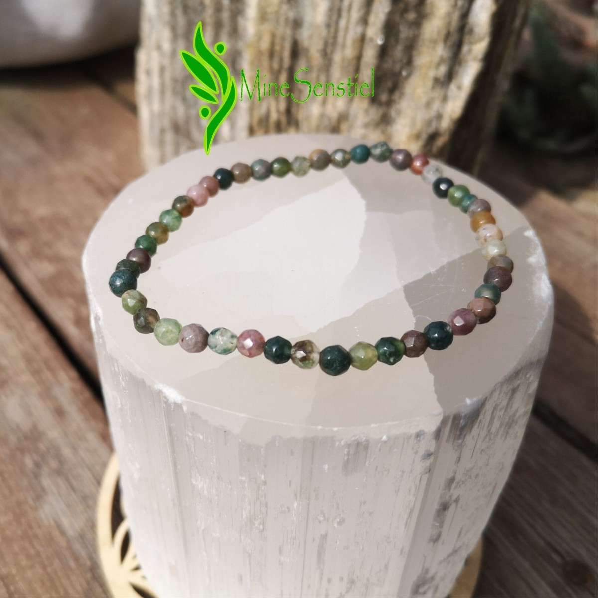 Bracelet jaspe polychrome 4mm