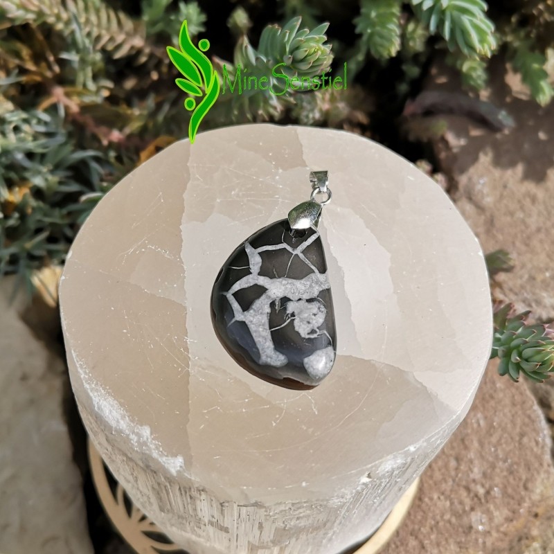 Pendentif septaria sauvage