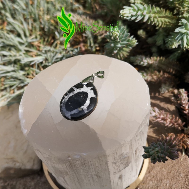 Pendentif septaria sauvage