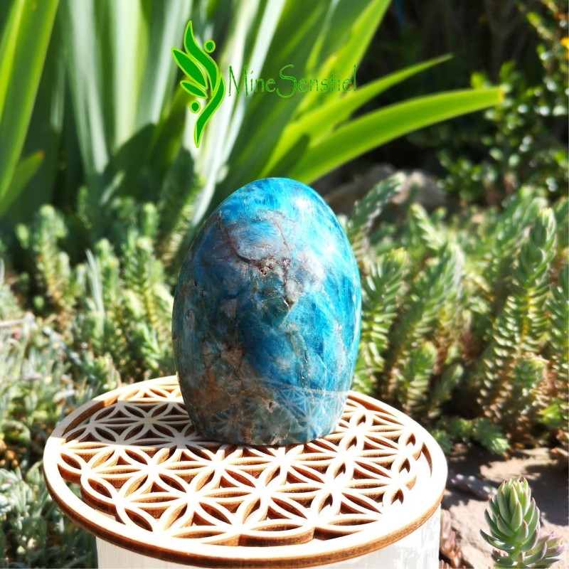 Forme libre apatite bleue