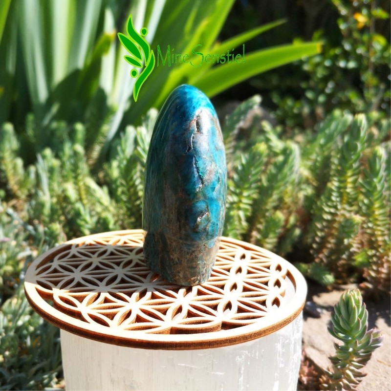 Forme libre apatite bleue