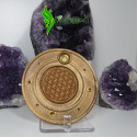 Porte encens rond fleur de vie