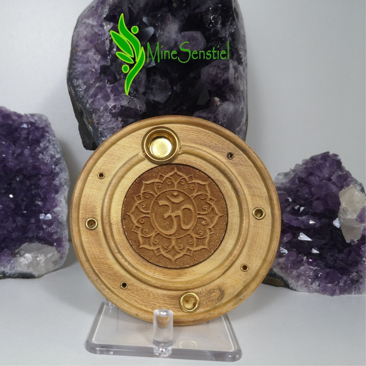 Porte encens rond mandala