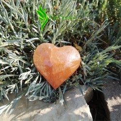 Sélénite coeur orange