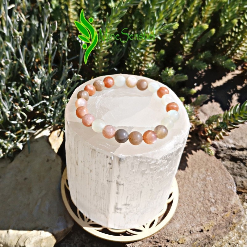 Bracelet pierre de lune adulaire