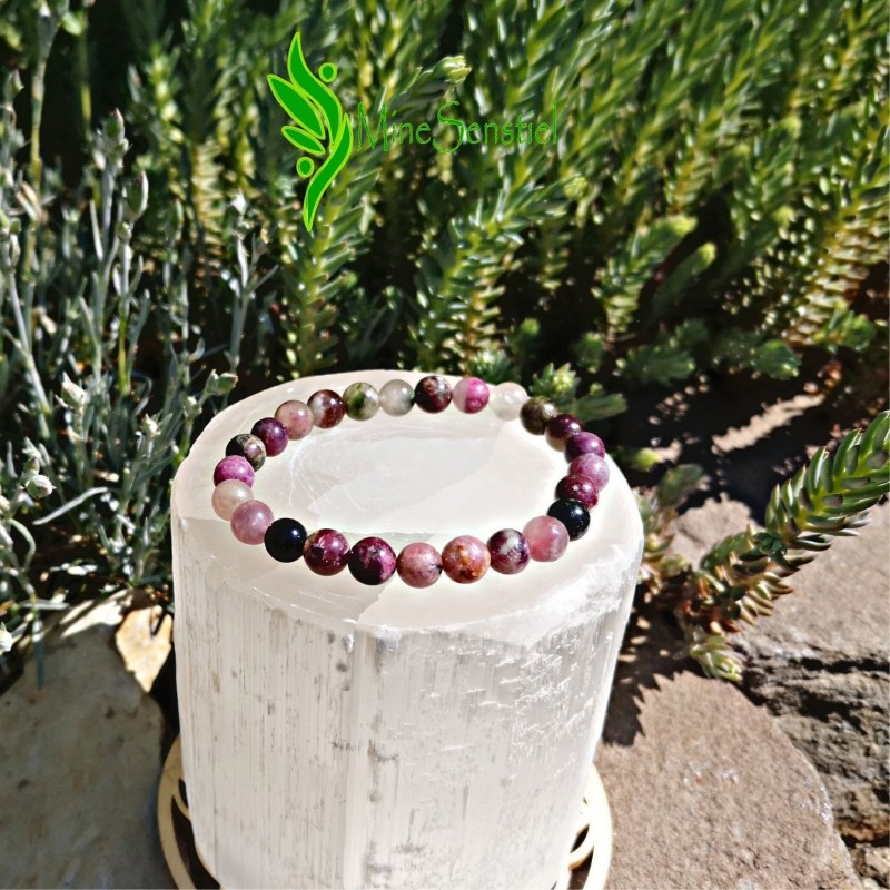 Bracelet tourmaline rose