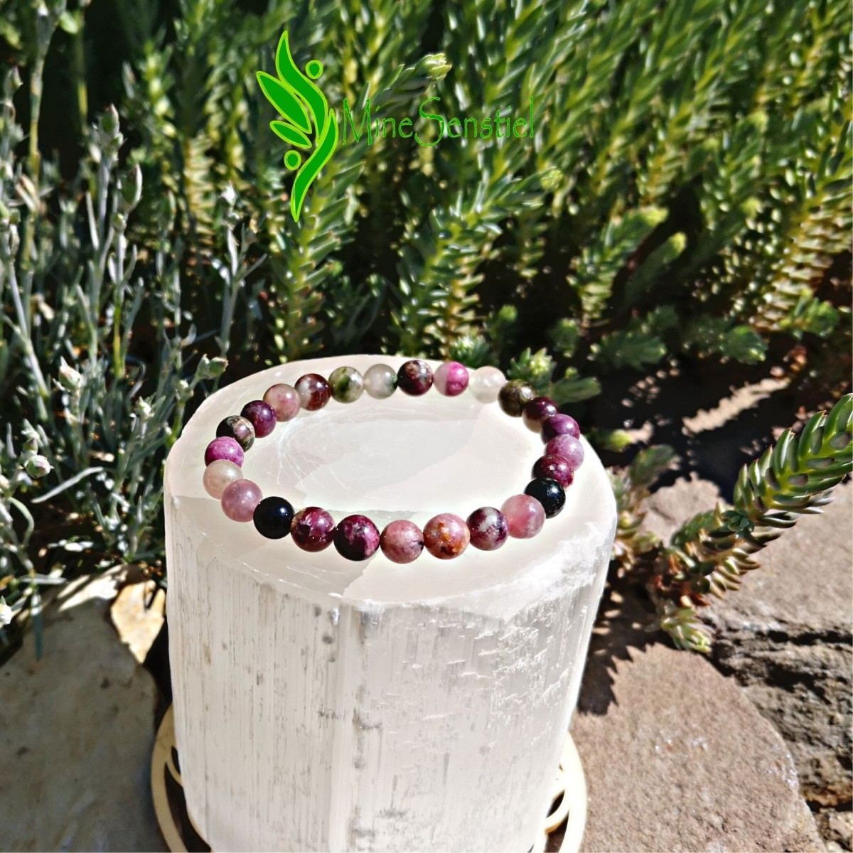 Bracelet tourmaline rose