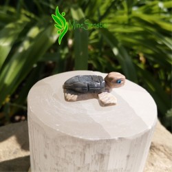 Tortue de mer en pierre stéatite