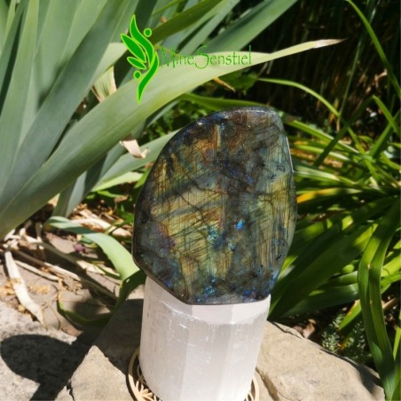 Labradorite dorée forme à poser