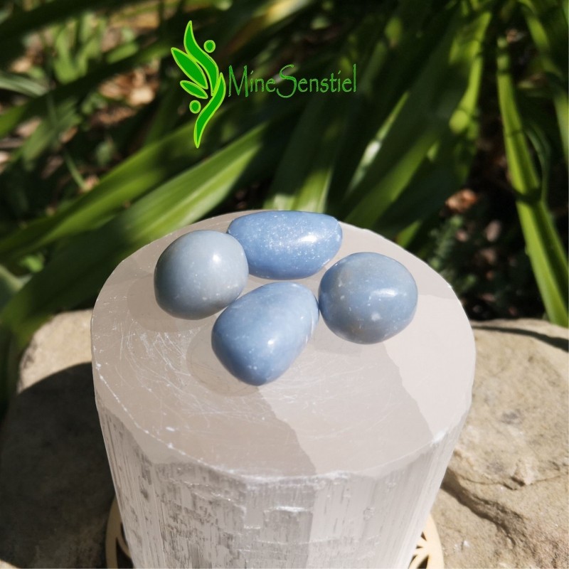 Pierre roulée angélite