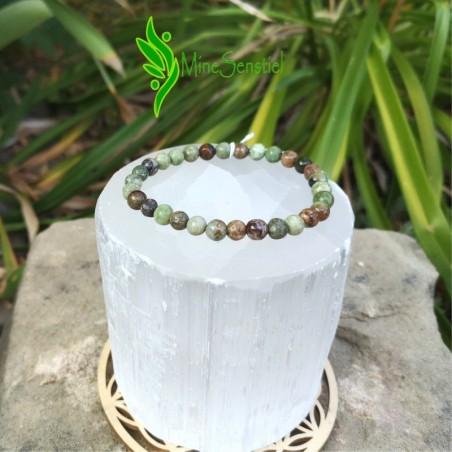 Bracelet opale verte 6mm