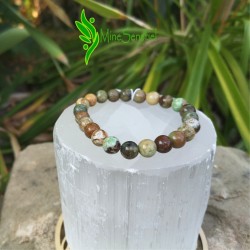 Bracelet opale verte 8mm