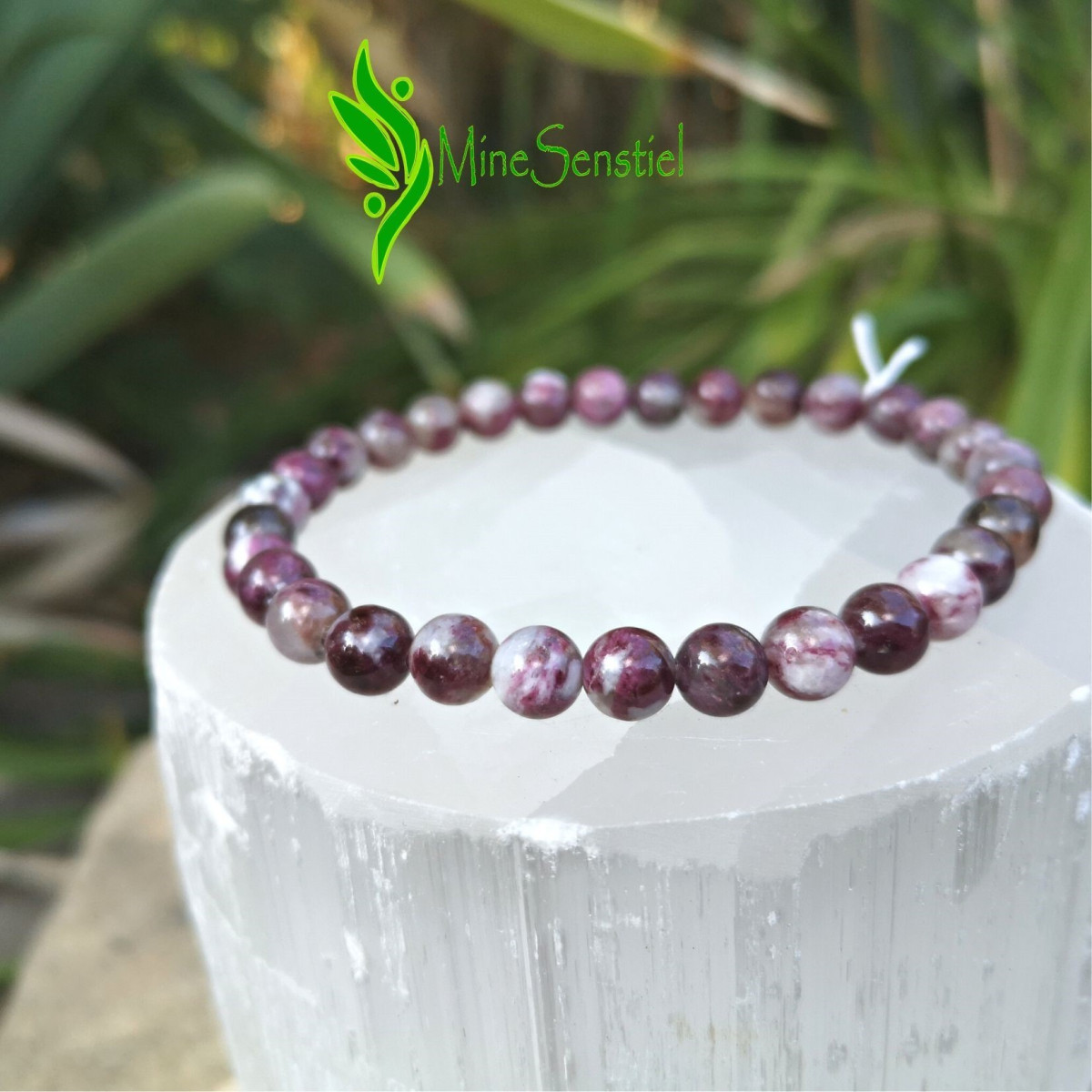 Bracelet tourmaline rose rubellite
