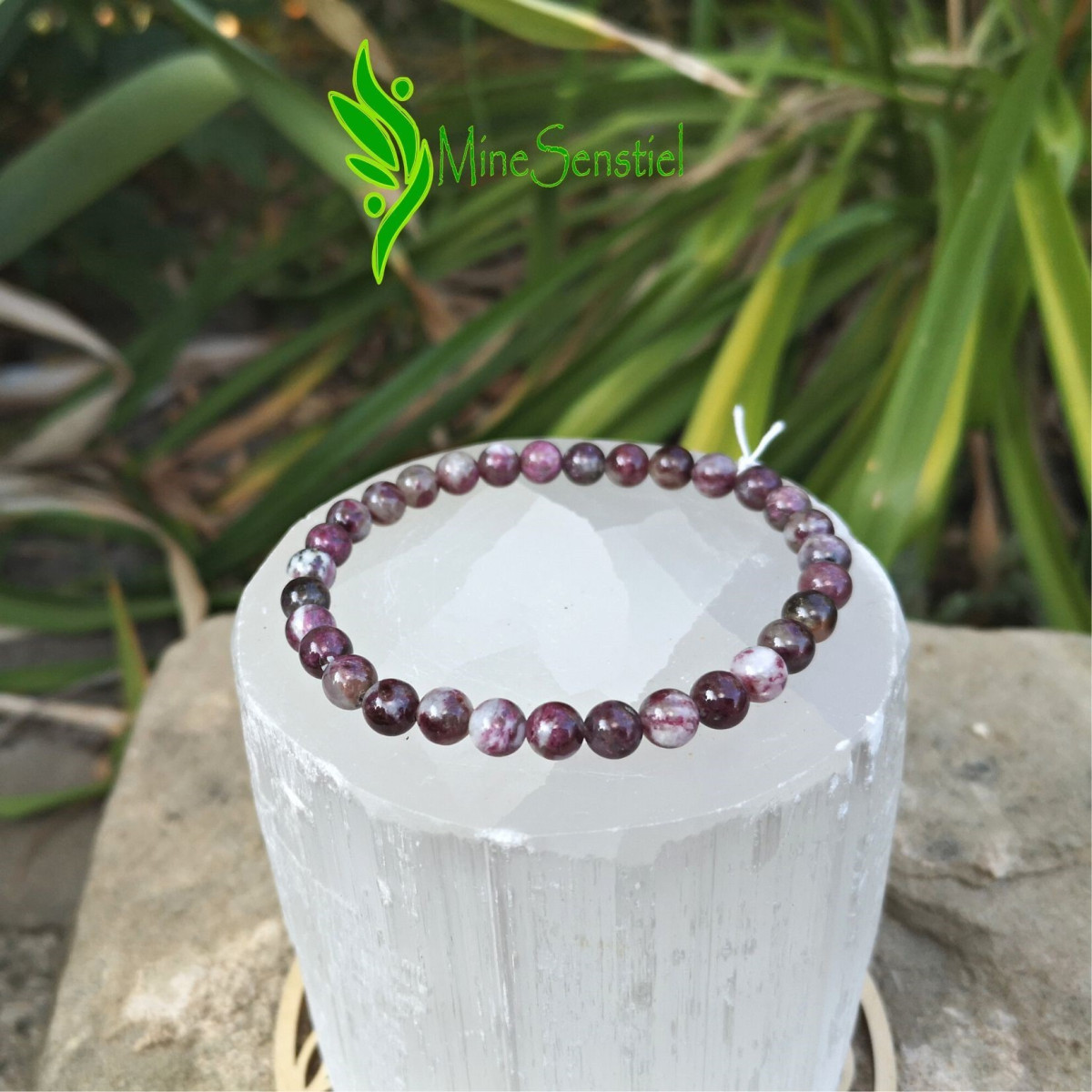 Bracelet tourmaline rose rubellite
