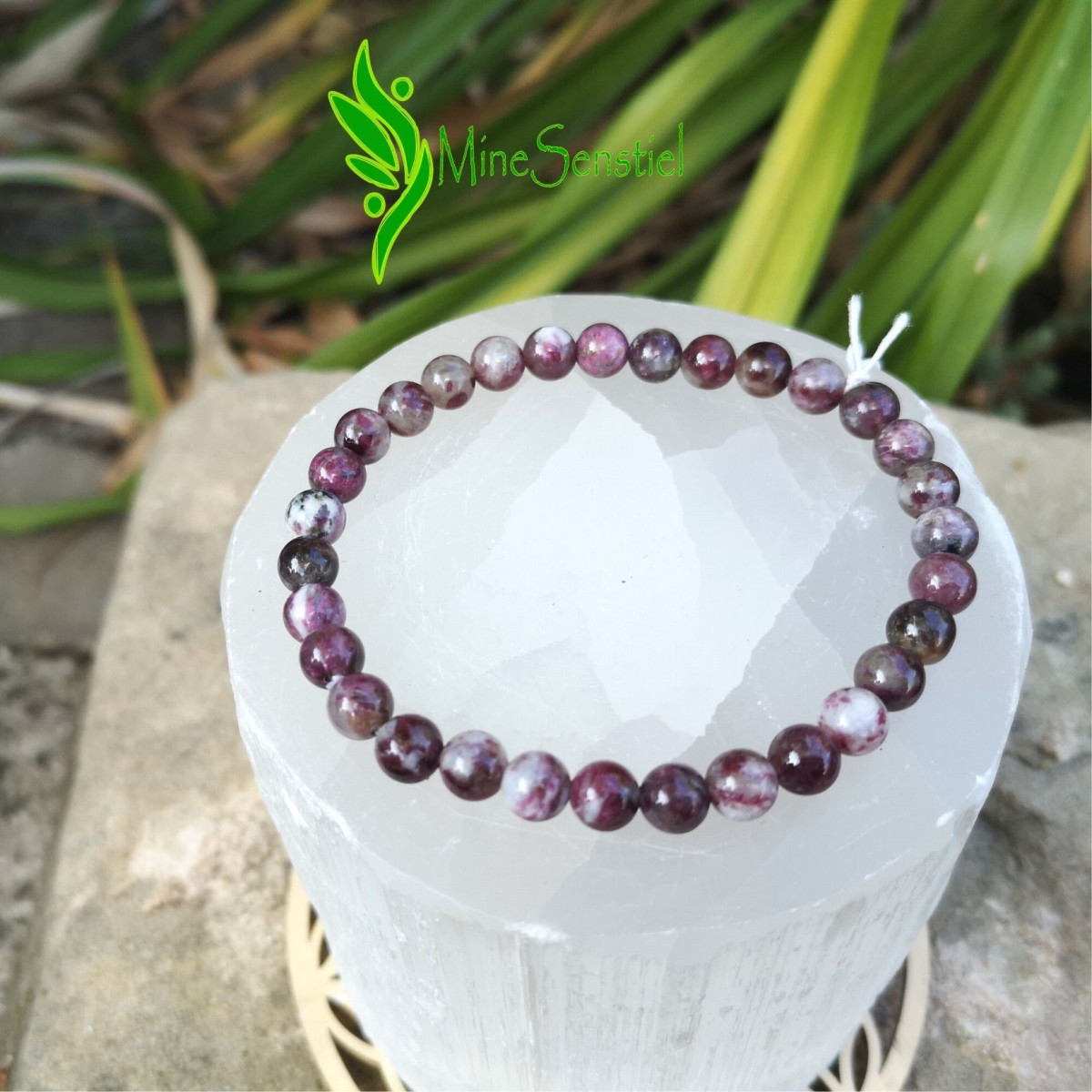Bracelet tourmaline rose rubellite