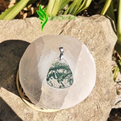 Pendentif agate mousse