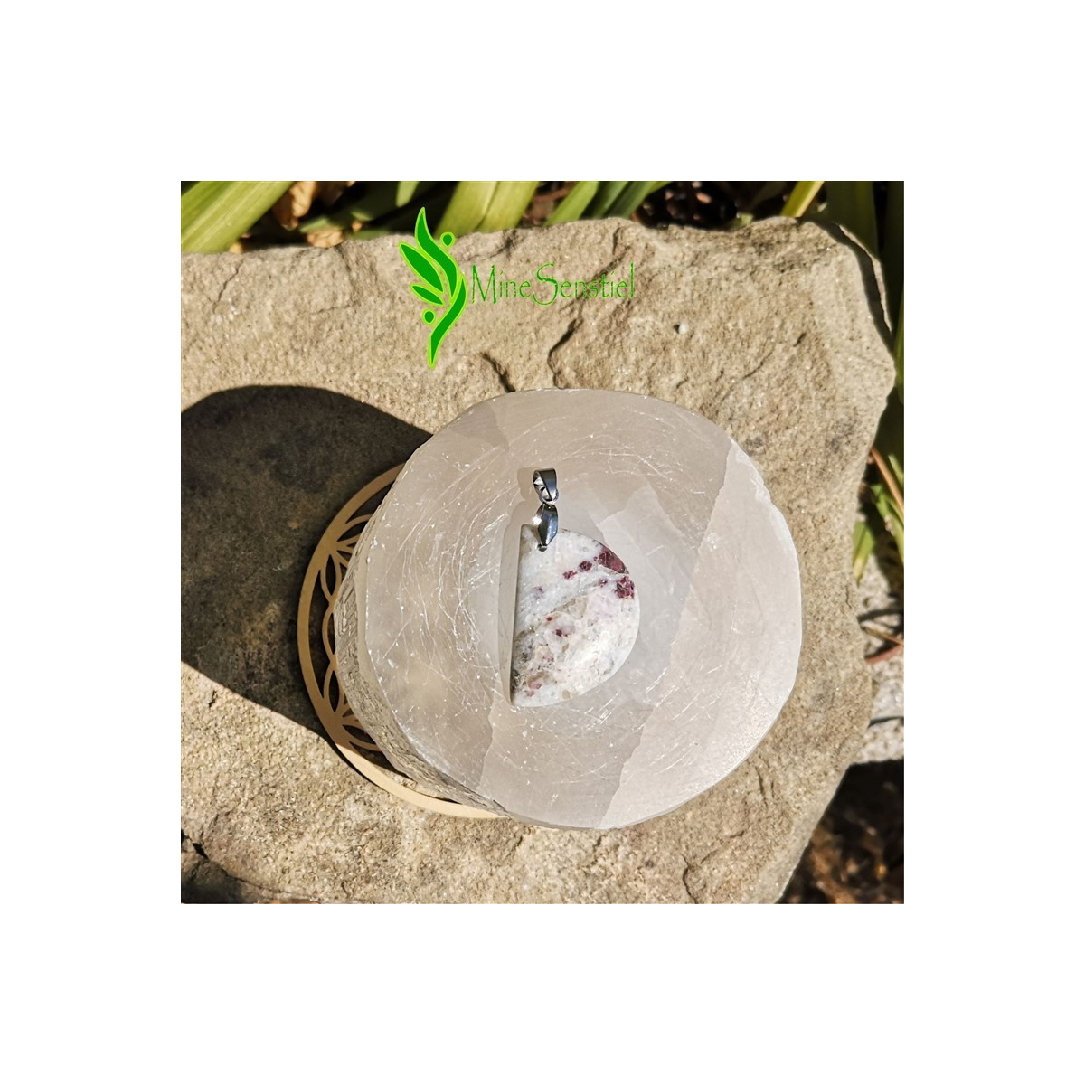 Pendentif tourmaline rose rubellite