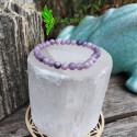 Bracelet lépidolite 6mm Madagascar