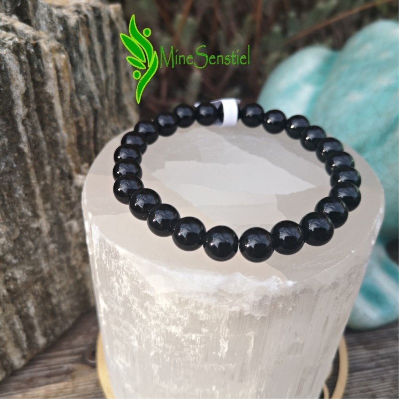 Bracelet onyx noir 8mm