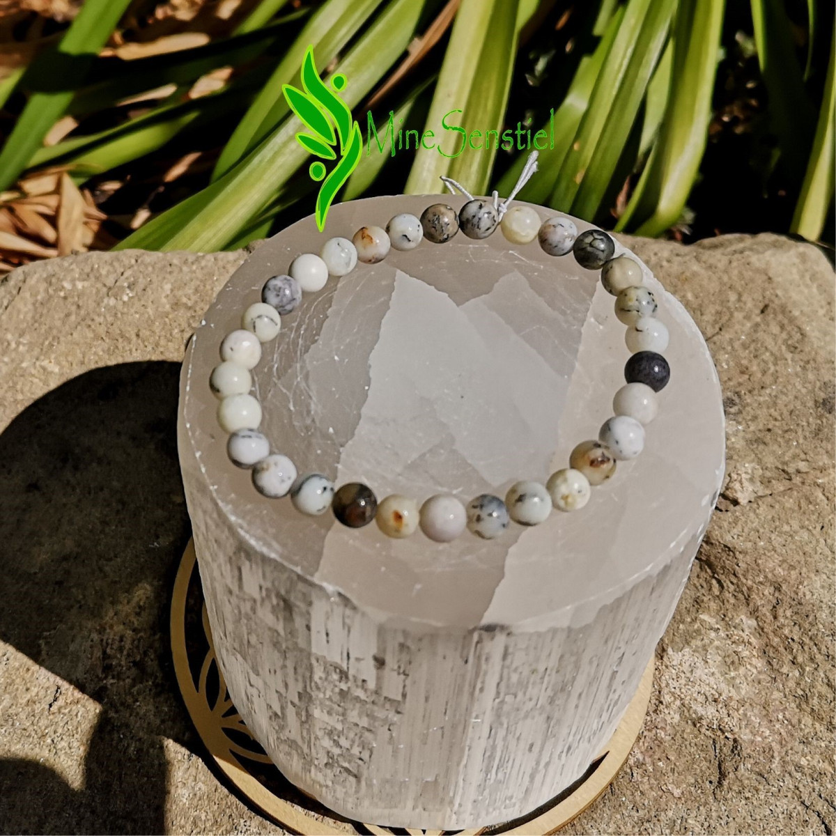 Bracelet agate dendritique