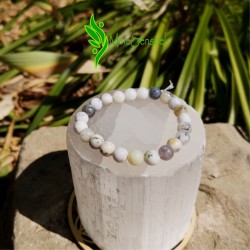 Bracelet agate dendritique 8mm