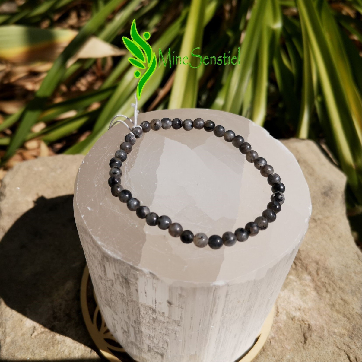 Bracelet pierre larvikite 4mm