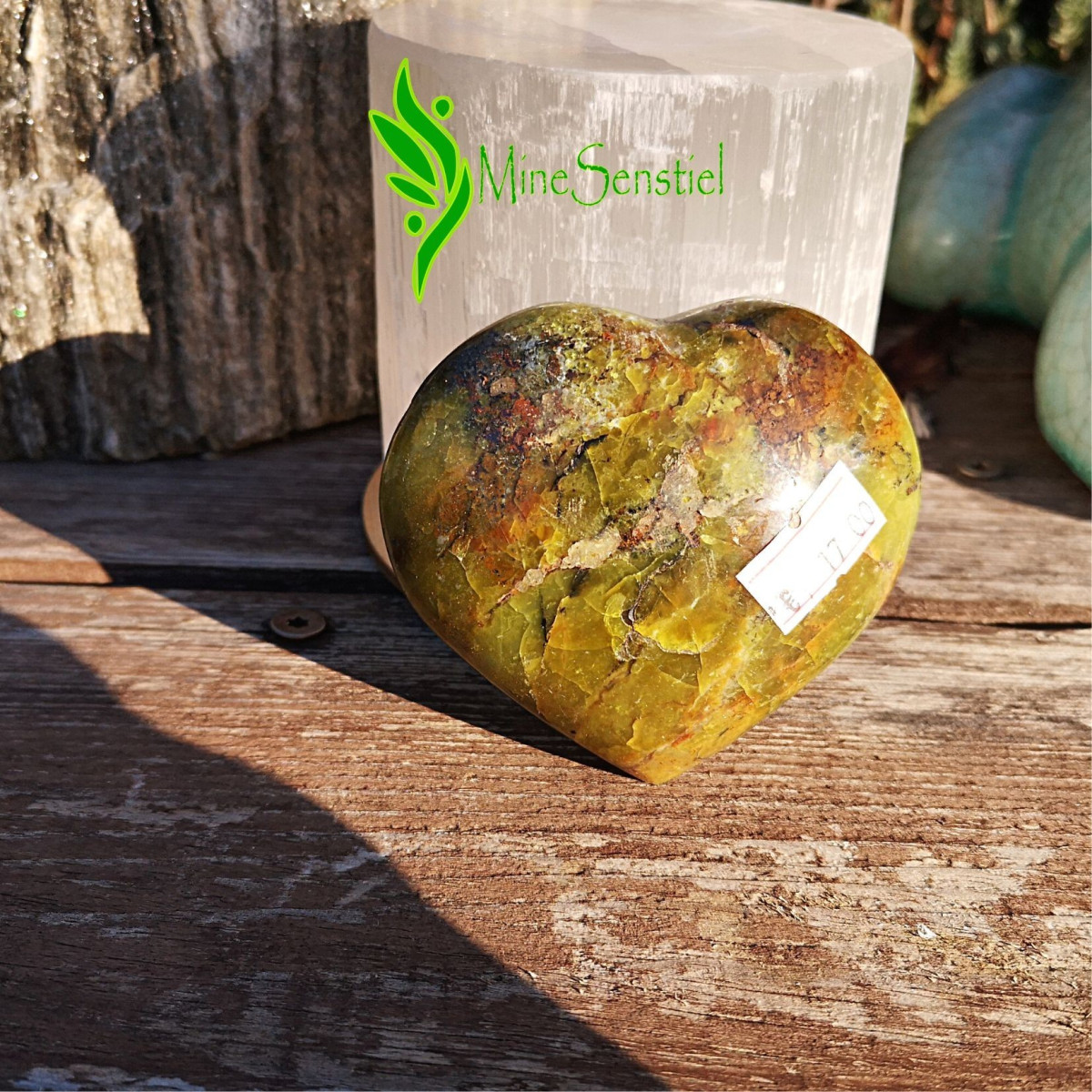 Coeur opale verte