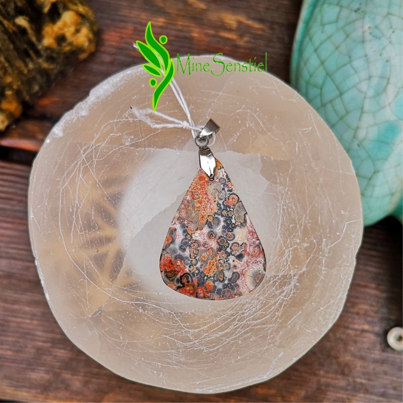 Pendentif jaspe léopard