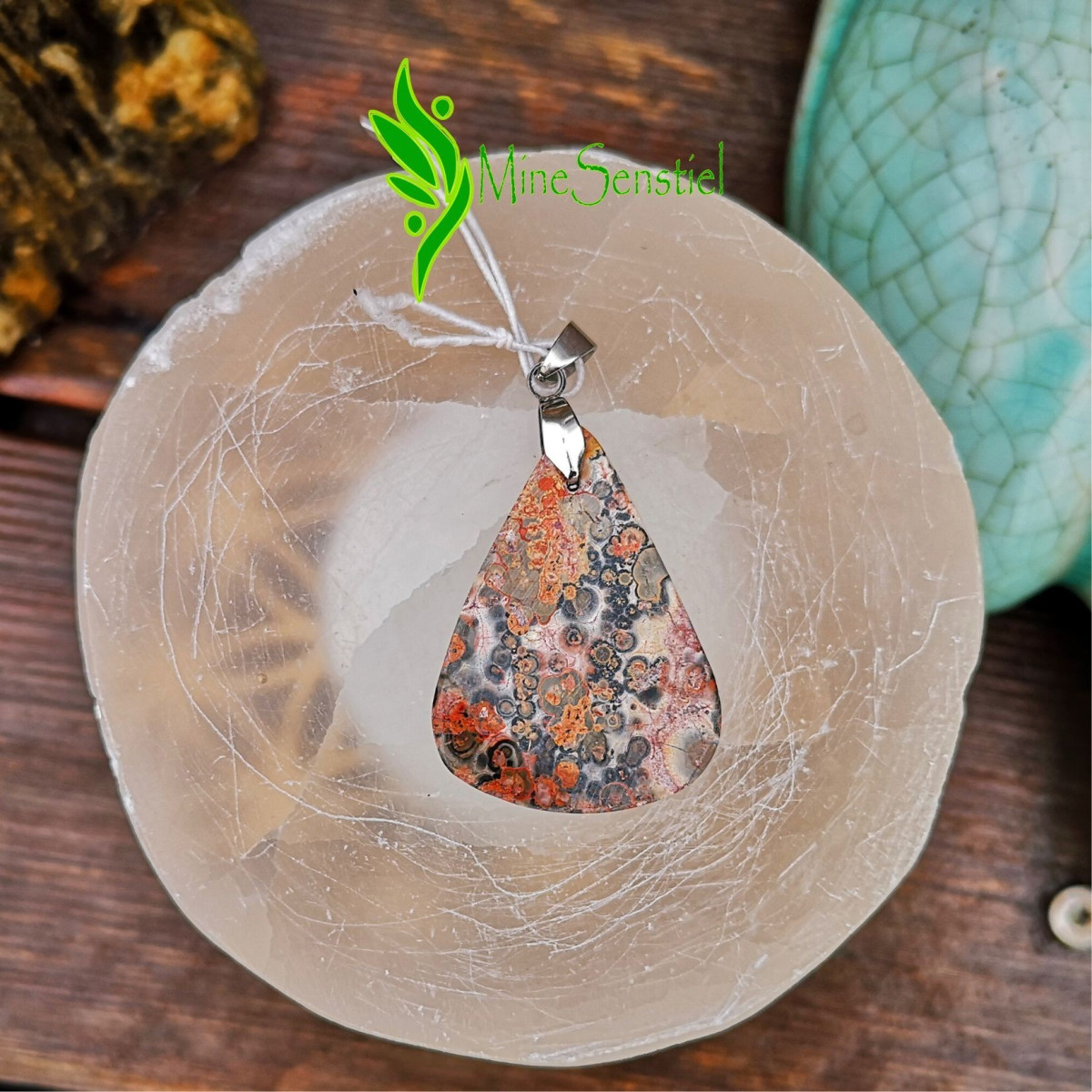 Pendentif jaspe léopard