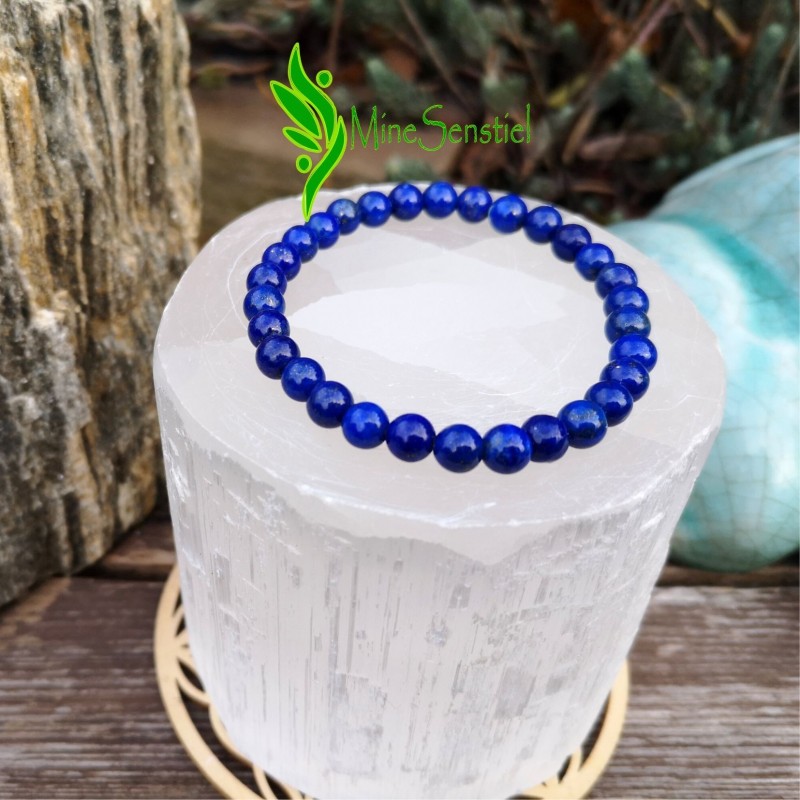 Bracelet lapis lazuli 6mm