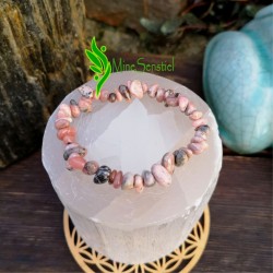 Bracelet rhodochrosite chips