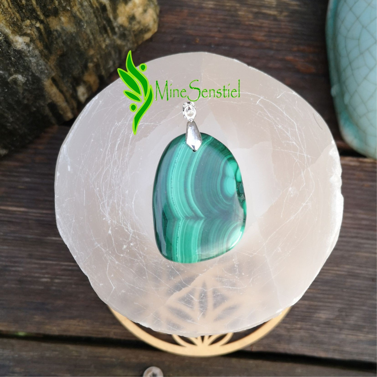 Pendentif malachite
