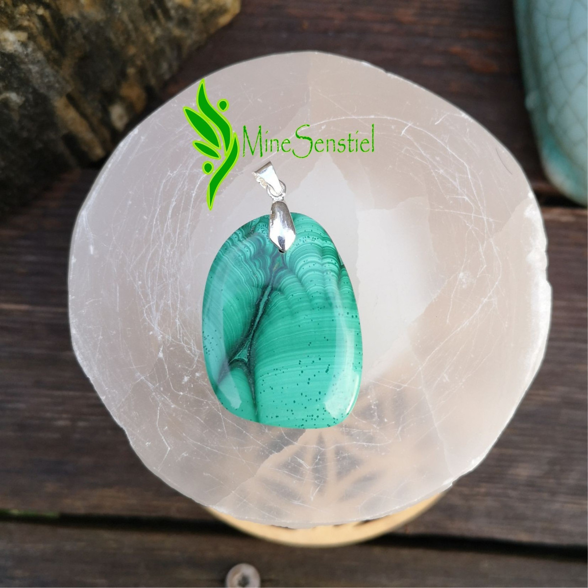 Pendentif malachite