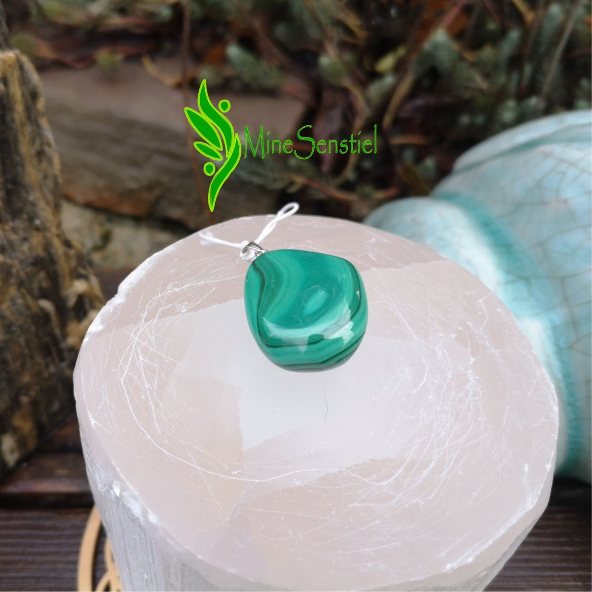 Pendentif malachite