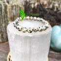 Bracelet jaspe dalmatien 8mm
